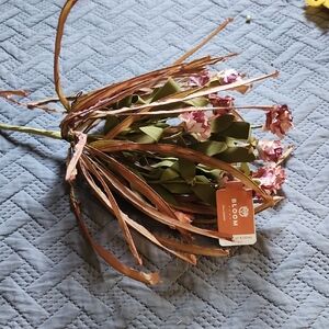 Bloom Faux Floral Bouquet - Pink and Green